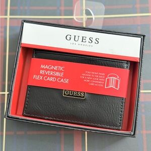 GUESS Unisex Magnetic Reversible Flex Card Case